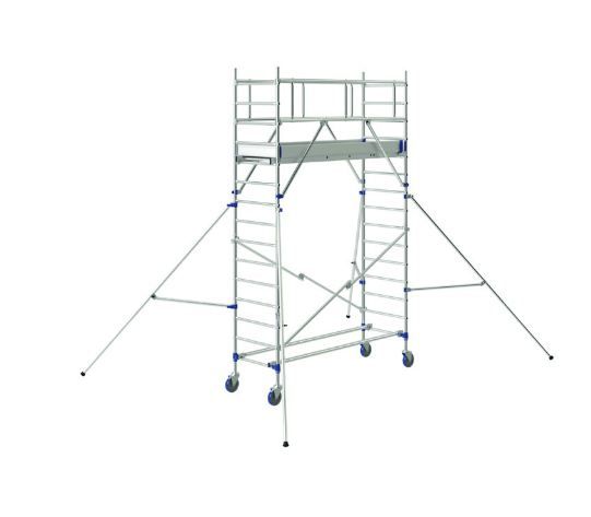 Echafaudage roulant aluminium totem 2 line 250 - comabi snc - hauteur de travail maxi. 9,90 m_0