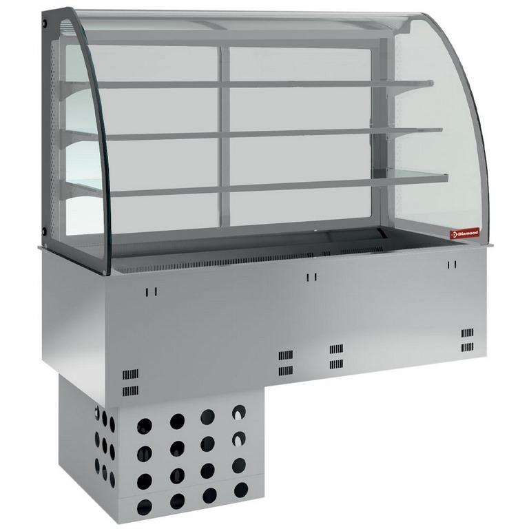 Elément cuve et vitrine sur 3 niveaux fermée réfrigérées ventilées 2x gn 1/1 - DPA/RVF308-R2_0