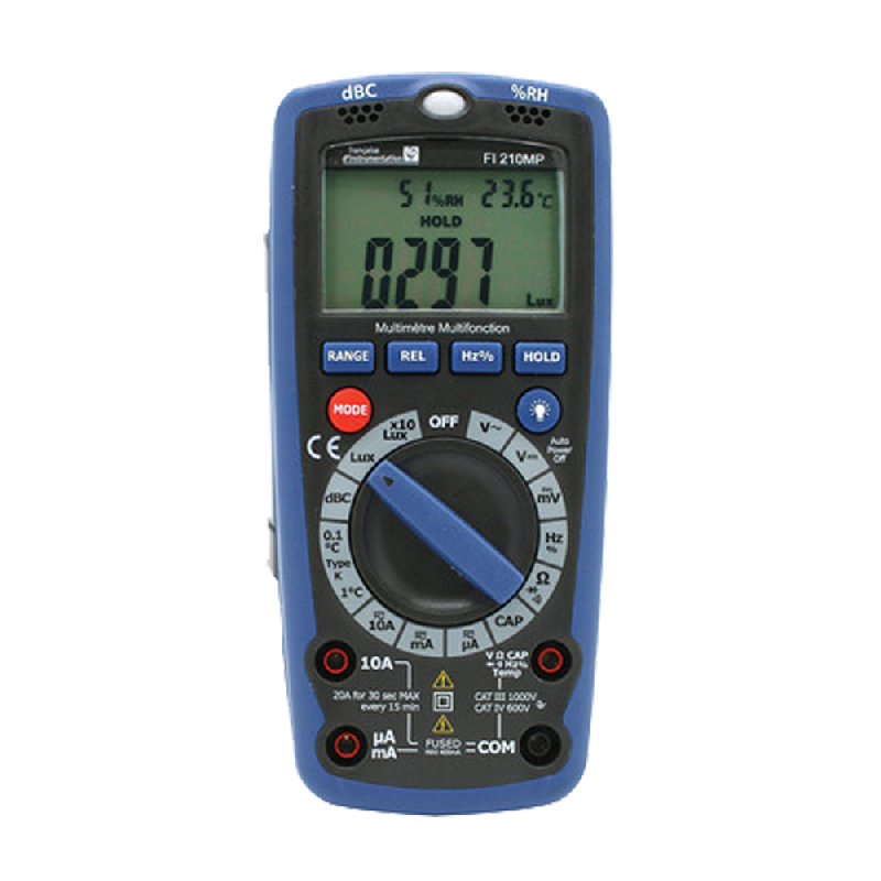 FI210MP | Multimètre numérique portable RMS, 4 000 points, avec fonctions environnementales_0