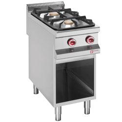Fourneau 2 feux gaz - armoire ouverte - modèle G99/2BA1-S - Master 900_0