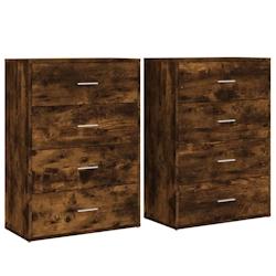 Helloshop26 - Buffet bahut commode armoire meuble de rangement organisateur cuisine salle de séjour salons lot de 2 60 x 31 x 84 cm 02_0036743 - 3000_0