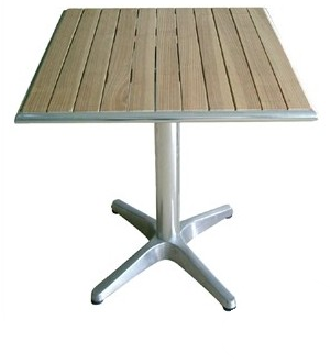 Lot de 2 tables bistro - Plateau en frêne - Idéal pour la restauration_0