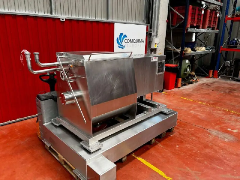 Mélangeur industriel à bande en acier inoxydable Velati d'occasion 435 litres - Référence C7538_0