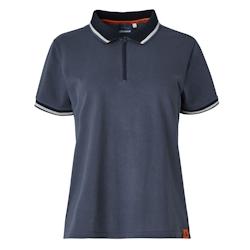 Polo femme manches courtes Molinel Chill marine lavé T2XL (56/58) - bleu plastic_0