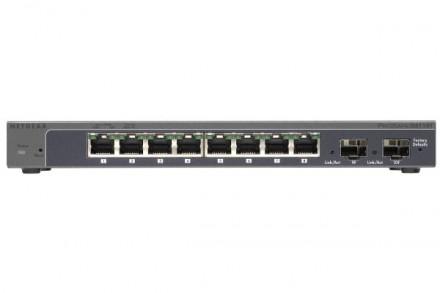 NETGEAR GS110T - Switch Gigabit 8 ports RJ45 + 2 emplacements SFP - Niveau 2 - Silencieux_0