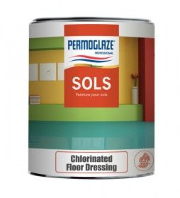 Permoglaze chlorinated floor dressing - peinture de sol caoutchouc chloré - Sofap - 1L - béton et bois_0