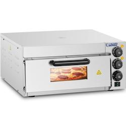 Pizza Oven - with chamotte stone - 1 chamber - 2000 W - Royal Catering - argenté inox 4250928637093_0