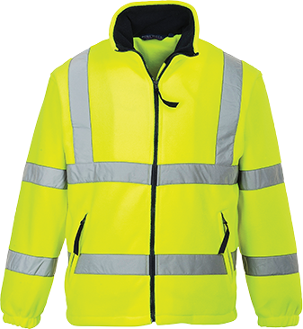 Polaire réfléchissante doublée filet jaune F300 - Taille XL - Certifiée CE et normes EN ISO 20471 Class 3_0