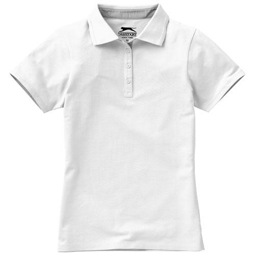 Polo femme Hacker 33097013 - col côte en tricot plat, maille piquée 100% coton 220 g/m²_0