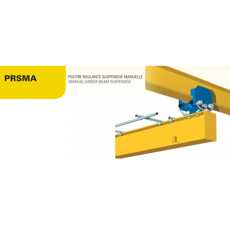 Poutre roulante suspendue à translation manuelle Référence   PRSMA_0
