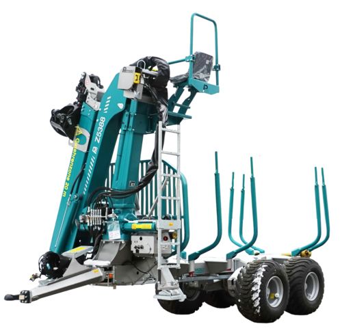 Profi remorque forestière - pfanzelt maschinenbau gmbh - longueur de chargement 4 000 mm_0