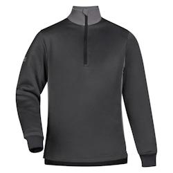 Puma - Sweat-shirt col zippé Mixte Noir / Gris Taille S - S 4251387542829_0
