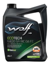 WOLF - Huile moteur Ecotech 5W20 SP/RC G6 FE - 5L - Réduction d'usure et émissions de CO2_0