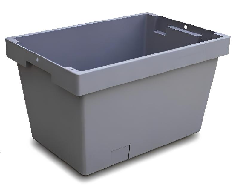 Bac emboitable 490 - Fond et Parois Pleins - Norme Europe - 490mm x 300/330mm - Gris - PPCOP_0