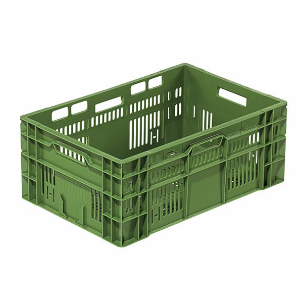 Bac Norme Europe Fruits et légumes ajouré 600x400x240 mm Vert - Réf : BAC159BE6424006_0