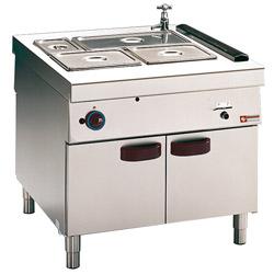 Bain-marie gaz 2 GN 1/1 + 2 GN 1/3 - support ouvert traversant central - G11/BMA9 - Gamme DELTA 1100_0
