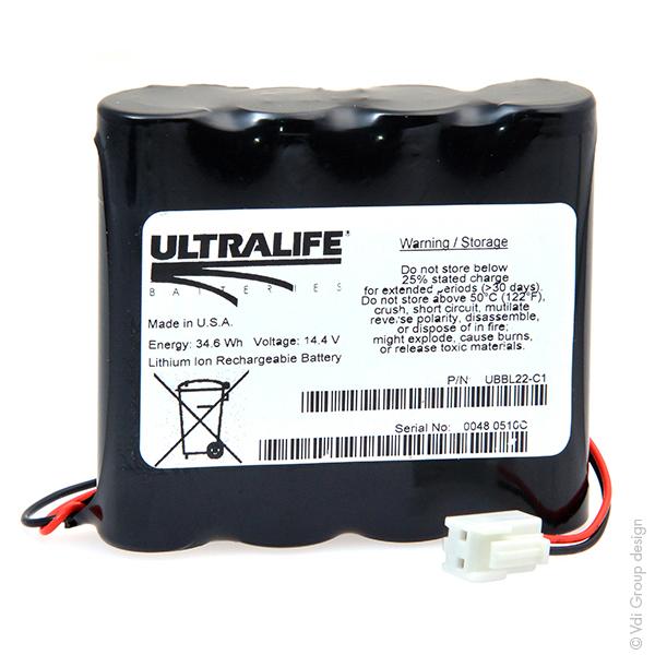 BATTERIE LI-ION 4S1P UBBL22 + PCM 14.4V 2.4AH_0