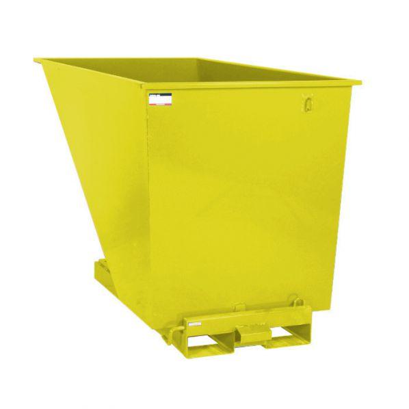 Benne auto-basculante industrielle 1100 litres - Jaune - Marque Rolléco_0