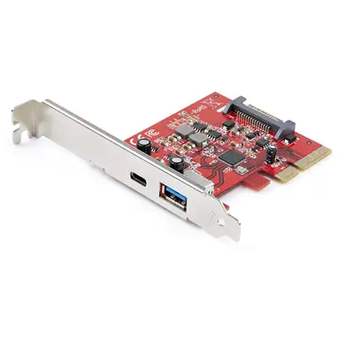 Carte PCIe à  2 ports - USB-A et USB-C, 10 Gbps - Adaptateur de carte contrôleur hôte PCI Express Typ_0