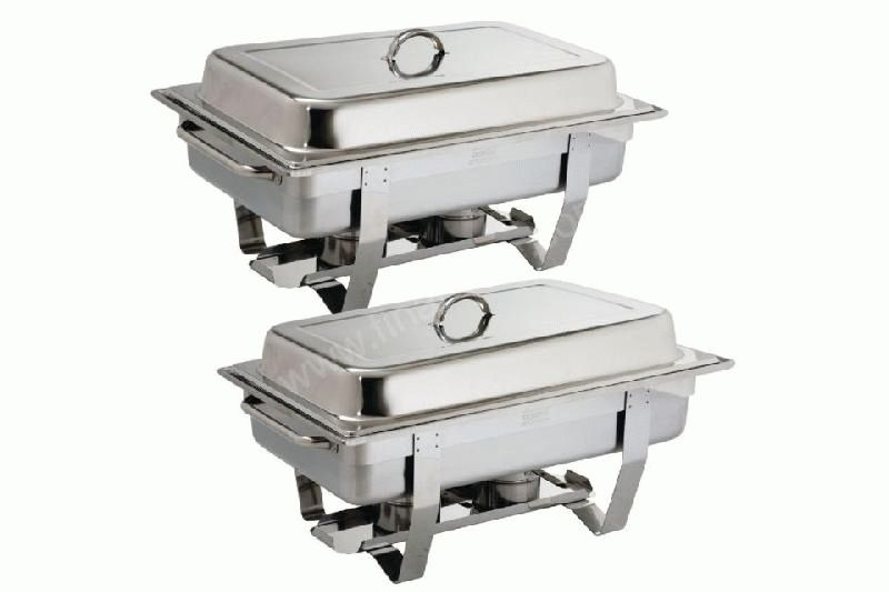 CHAFING DISH MILAN GN 1/1 EN INOX PROFESSIONNEL OLYMPIA - LOT DE 2