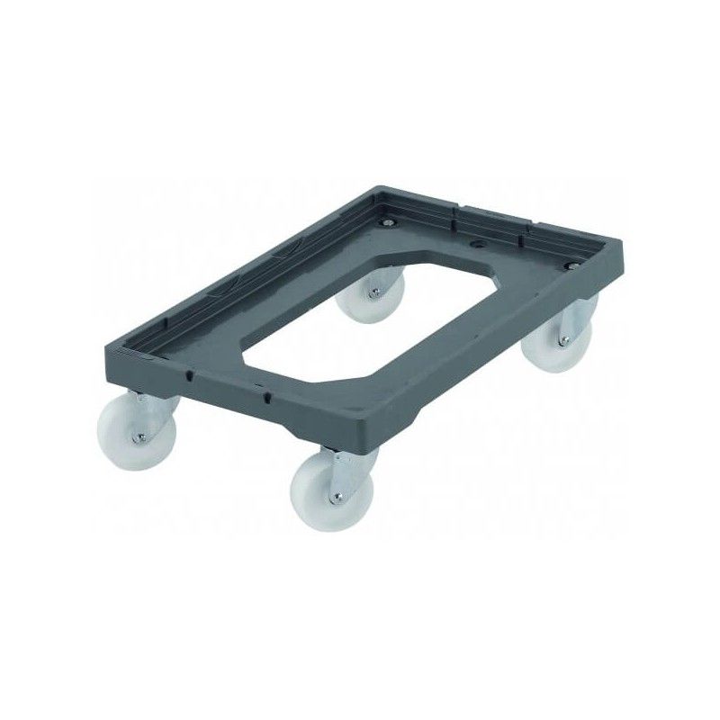 Chariot porte bac Schoeller Allibert - Bac en plastique - Dimensions 604x402x162 mm - Réf. DOJ92501AA_0