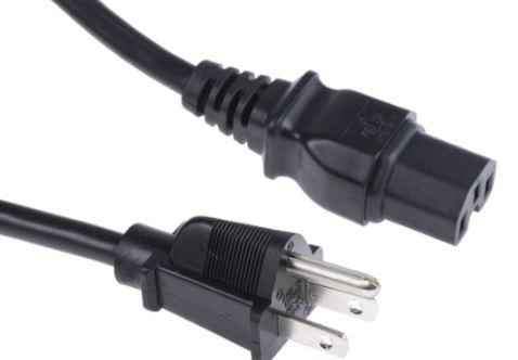 Cordon d'alimentation - American Power Cord NEMA 5-15P - Connecteur mâle à angle gauche_0