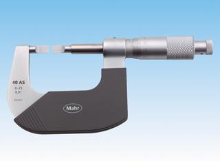 Micromar micromètre spécial 40 AS - broche coulissante - touches couteaux - mesure de gorges et cannelures étroites_0