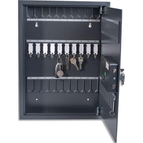 Pavo armoire à clé haute securité jusqu'à 50 clés sans crochets livrée avec 10 portes clés magnétiques_0