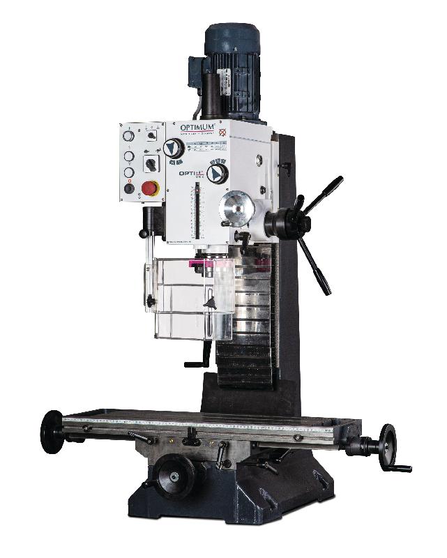 Perceuse-fraiseuse X 450 mm Y 200 mm Z 430 mm CM4/M16 1,1 kW 230V fonction de taraudage Optimill MB4 230V_0