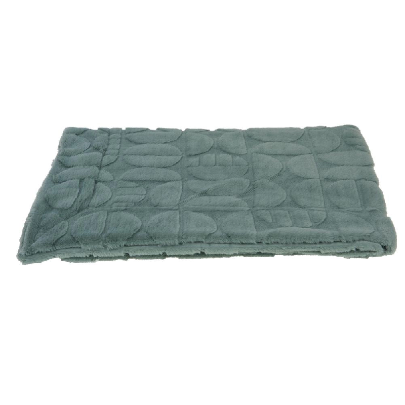 Plaid mae amande 130x170 cm -  Vert Rectangle Polyester Amadeus 170x0.2 cm - vert polyester 3520071959283_0