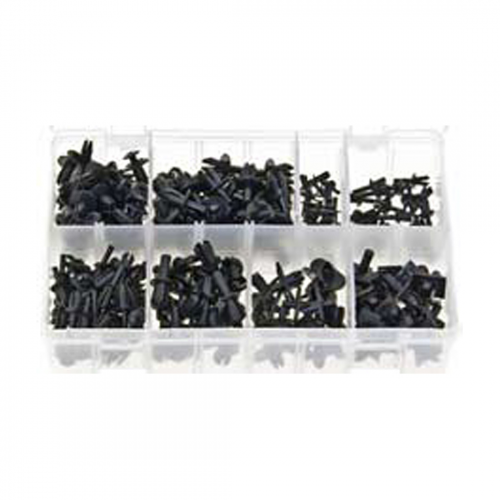 RIVETS PLASTIQUES DE FIXATION ASSORTIMENT DE 220 PIÈCES