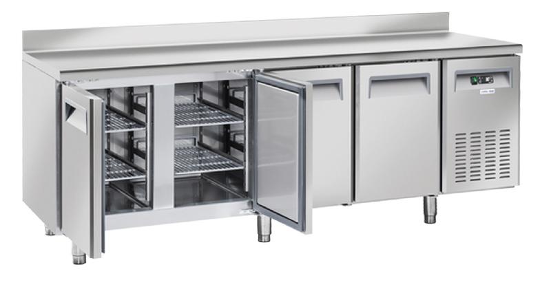 Table réfrigérée négative 325x410 4 portes dosseret inox 485l - SF 4200 - CH_0