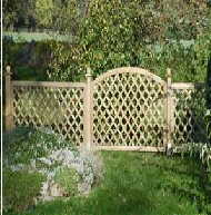 Treillis modèle Marmande - Clôture en bois en pin traité Cl.IV et sapin Cl.III - Maille 8 cm diagonale_0