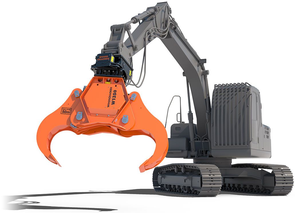 Croque souche W 600 à W 1800 - Westtech - pince avec ouverture de 620 à 1830 mm_0