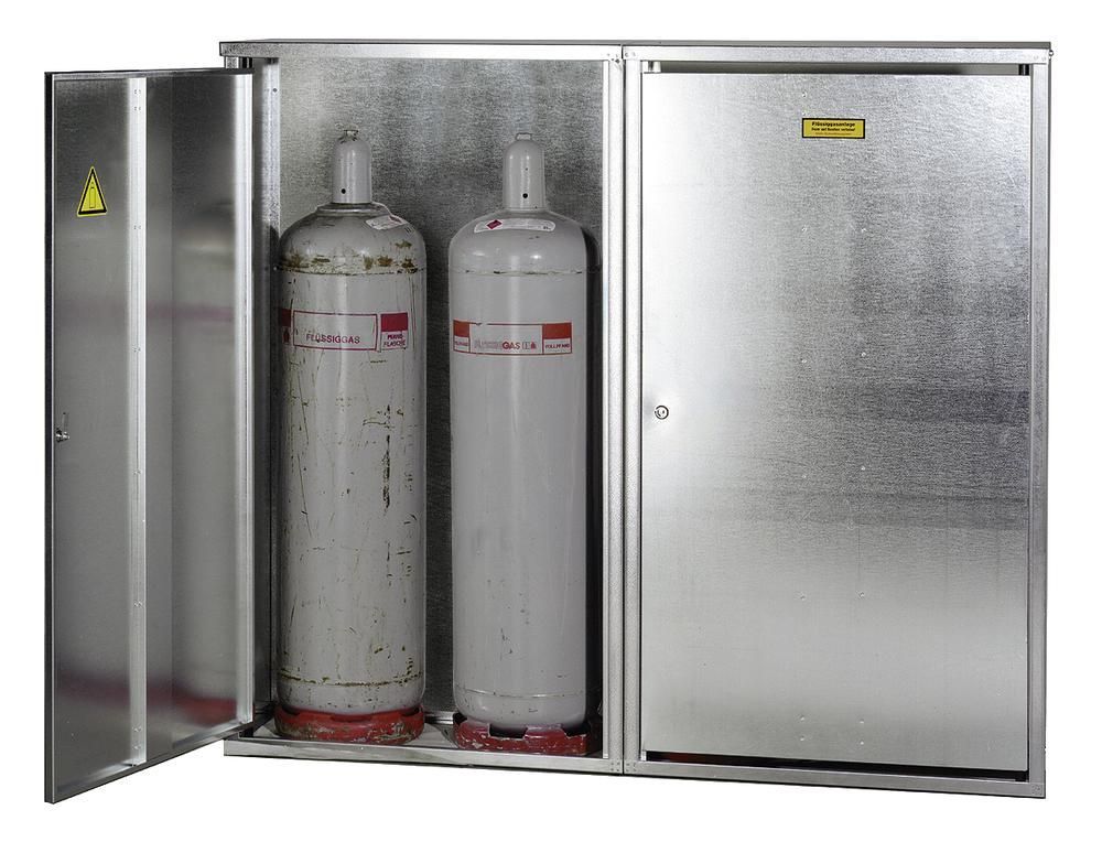 116962W - Armoire pour bouteilles de gaz liquéfié ST 40 - galvanisée à chaud avec ventilation et sécurité_0