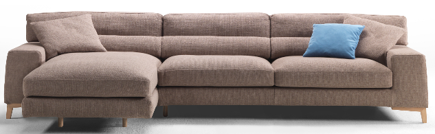 Canapé d'angle Helsinki - Design scandinave - Méridienne réversible - Options en tissu ou cuir_0