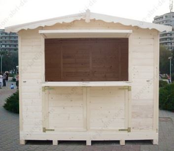 Chalet de Noël pliable en bois massif Gardy Shelter - 266x237cm - 6,3m² - épicéa massif - Réf 3785_1