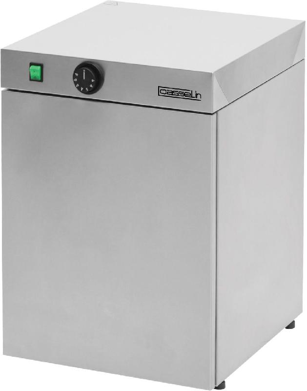 Chauffe-assiettes 30 CASSELIN CCA30 - Acier inoxydable, double paroi, capacité 30 assiettes Ø 350 mm_0