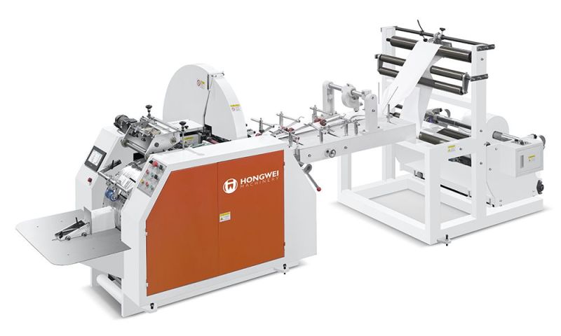 HWJD-400 - Machine de fabrication de sacs en papier plats et sachets papier plats - ETW International - modèle avec contrôle par servomoteur et options d'impression_0