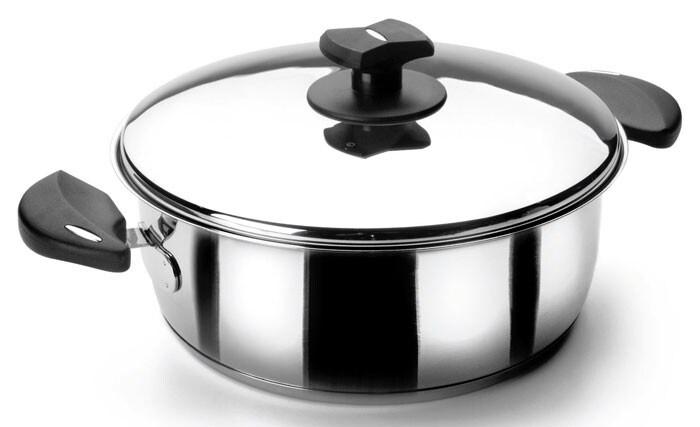 LACOR Casserole à manche avec couvercle NOVA-LADYCOR Acier 18/10 24 cm 3,5 L 88024 - Acier inoxydable 18/10 88024_0