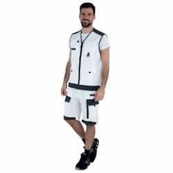 Lafont - Gilet de travail sans manches TROWEL Blanc / Gris Foncé Taille S - S blanc 3609705251129_0