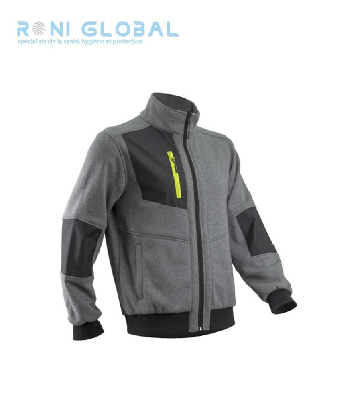 Veste de travail thermique - coudières anti-abrasion - molleton coton/polyester - 5 poches - Mikan Coverguard_0