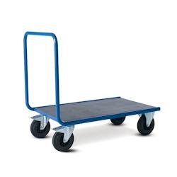 Provost Chariot manutention avec dossier nu charge 500kg - 70 x 100 x 100cm - bleu acier 400901010_0