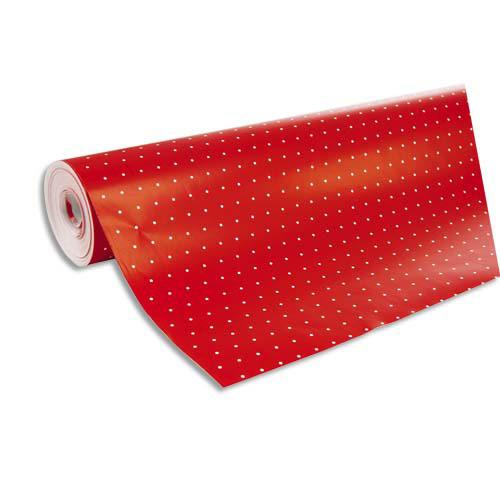 Papier cadeau rouge Noel 50 m