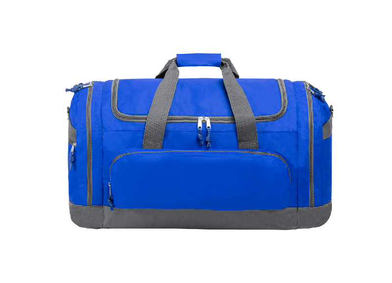 Sac de sport - plusieurs compartiments zippés - bandoulière réglable - polyester 600D - couleur bleu_0