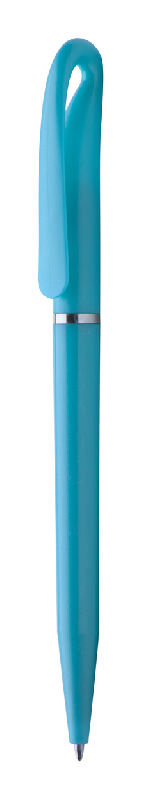 Stylo à bille en plastique - encre bleue - couleur bleu clair - poids 6g_0