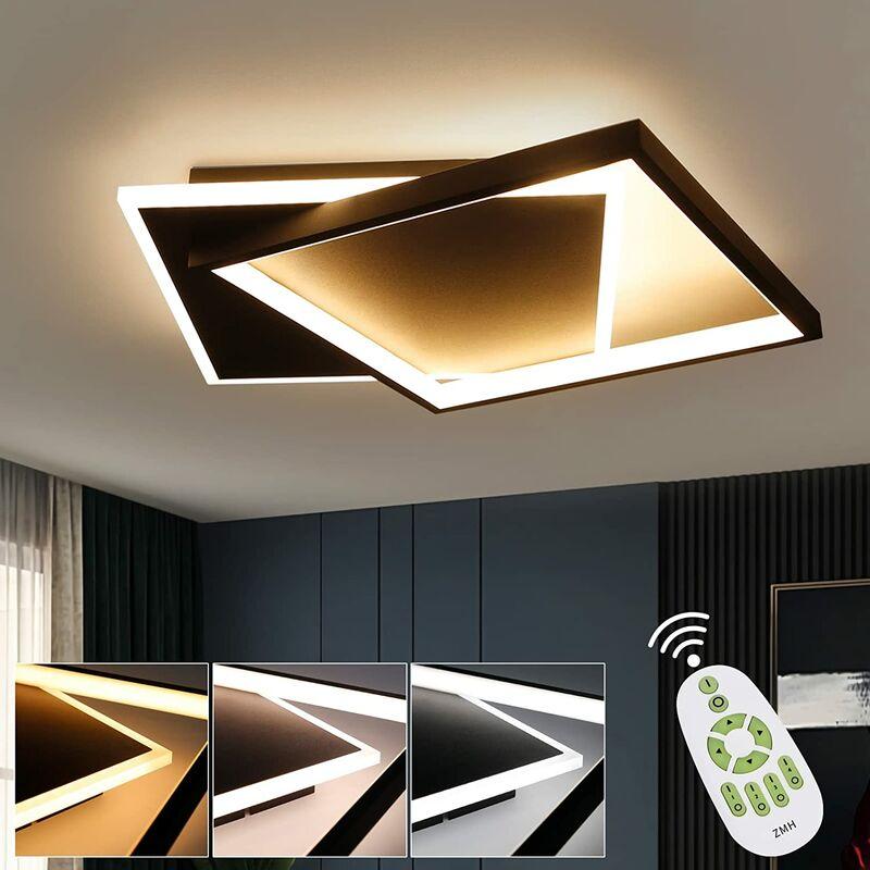 Plafonnier LED plafonnier rectangulaire dimmable avec télécommande Lampe  d'entrée LED