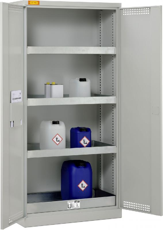 Armoire de sûreté 10/20 à porte battante - Pour produits chimiques, toxiques et ininflammables - CEMO - 11002_0
