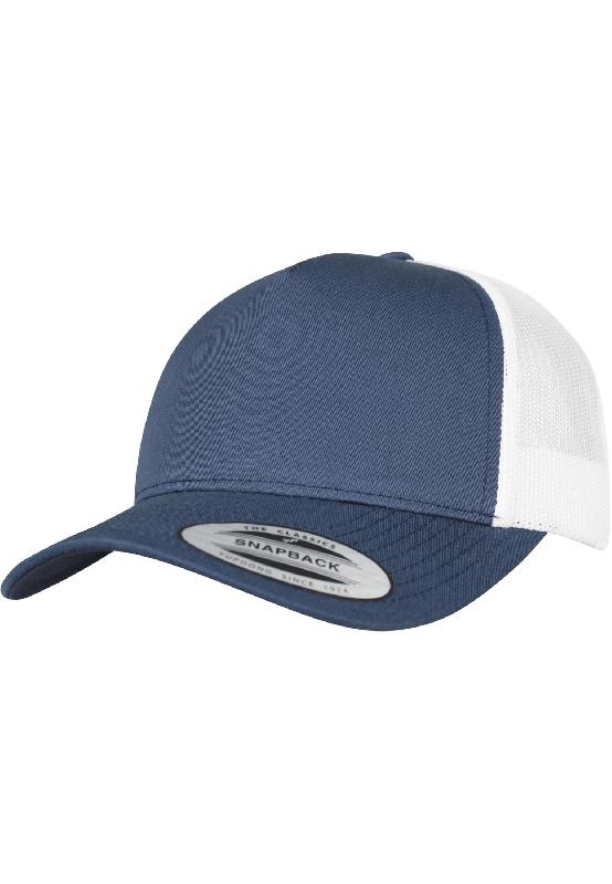 Casquette trucker rétro bicolore - Réf: FL6506T - FLEXFIT - 5 panneaux - Snapback_0