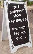 Chevalets de trottoir - PVC ardoise double face_0
